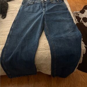 Staud Wragler collab Blue Denim Jeans